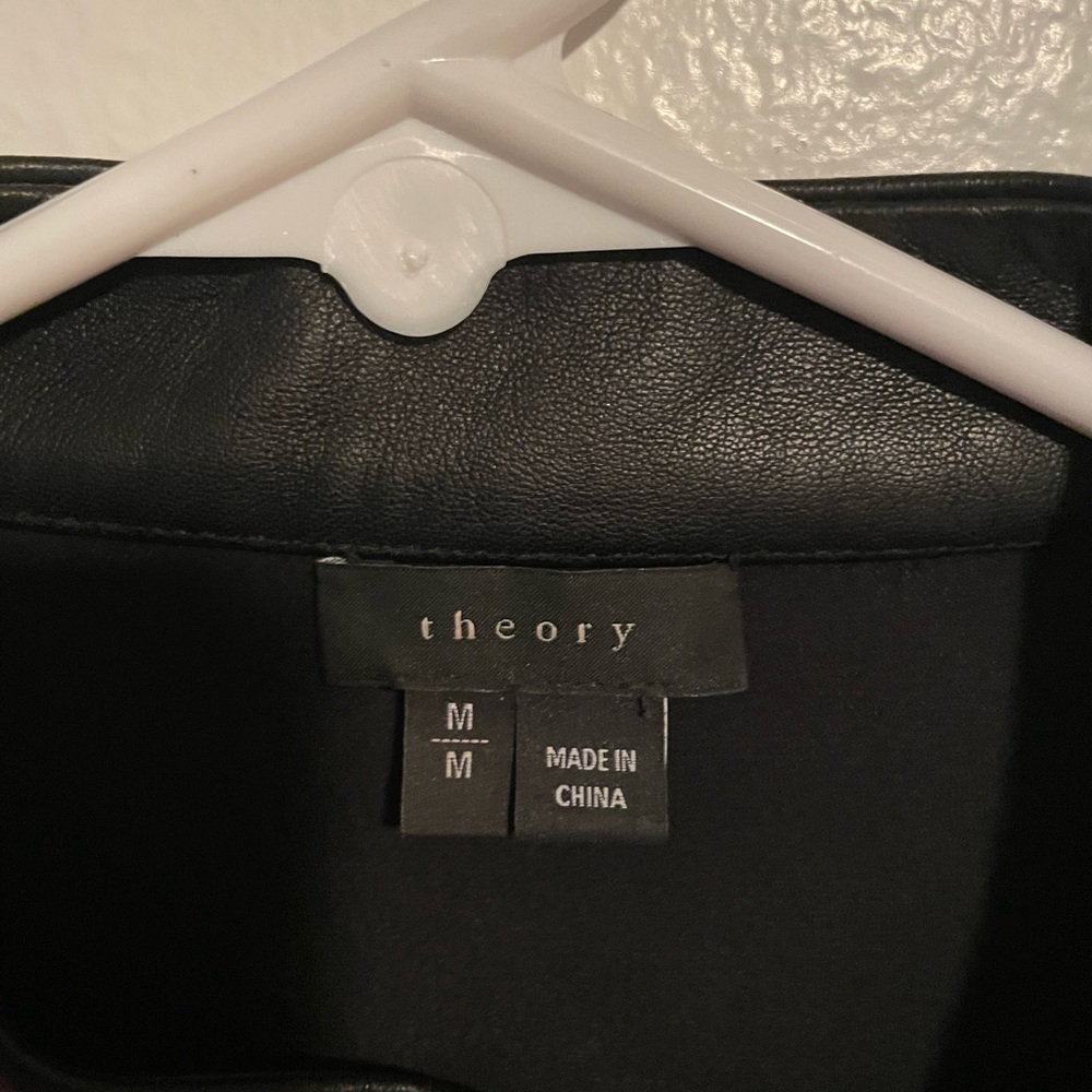 Theory Mixed Material Blouse - image 4